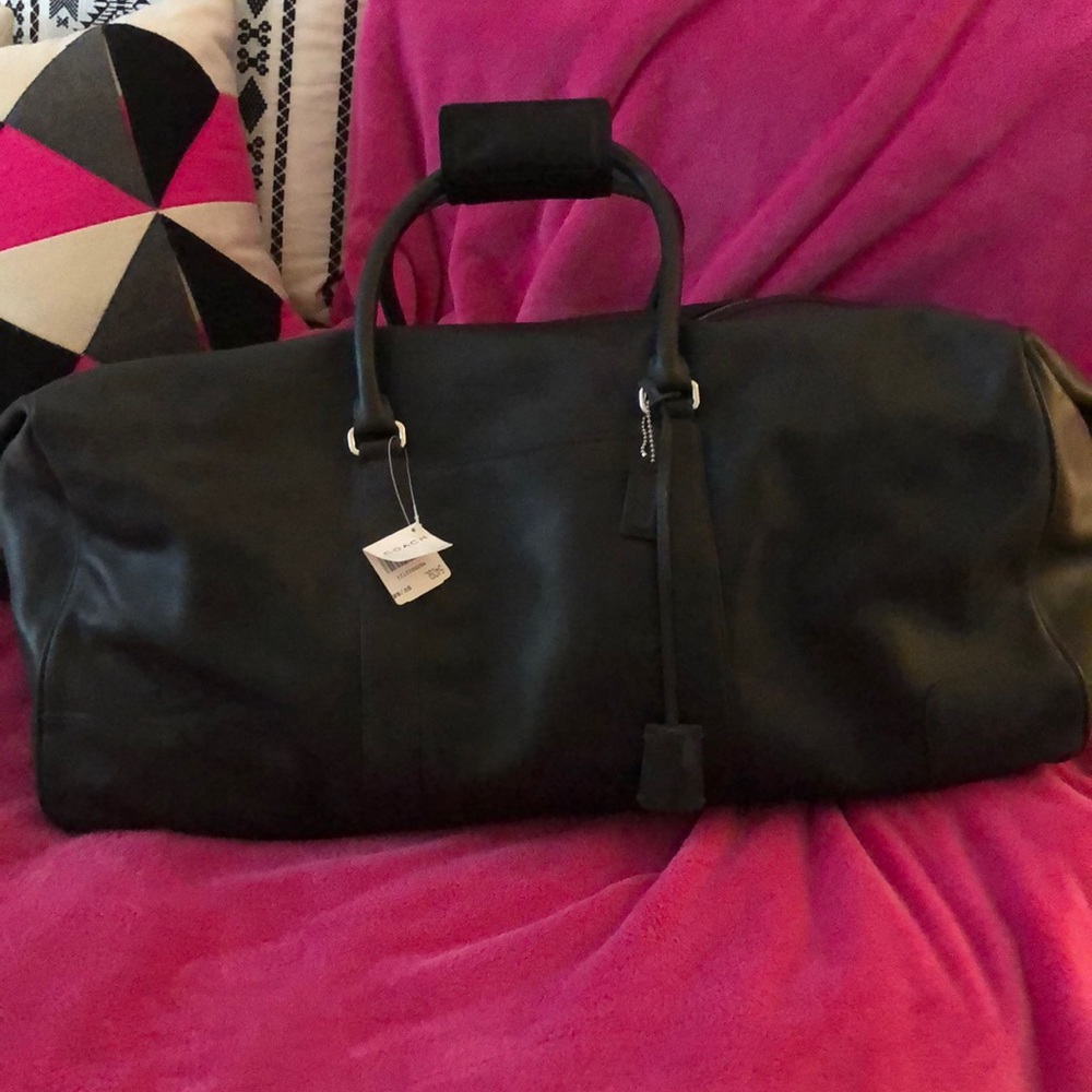 NWT Coach Leather Duffle Bag